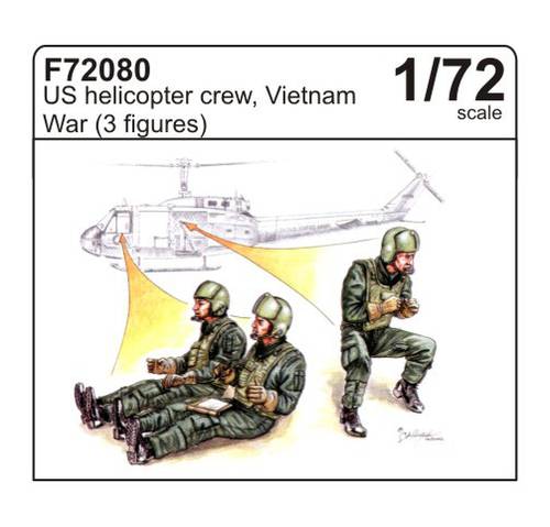1:72 CMK F72080 US helicopter crew, Vietnam War (3 figures)