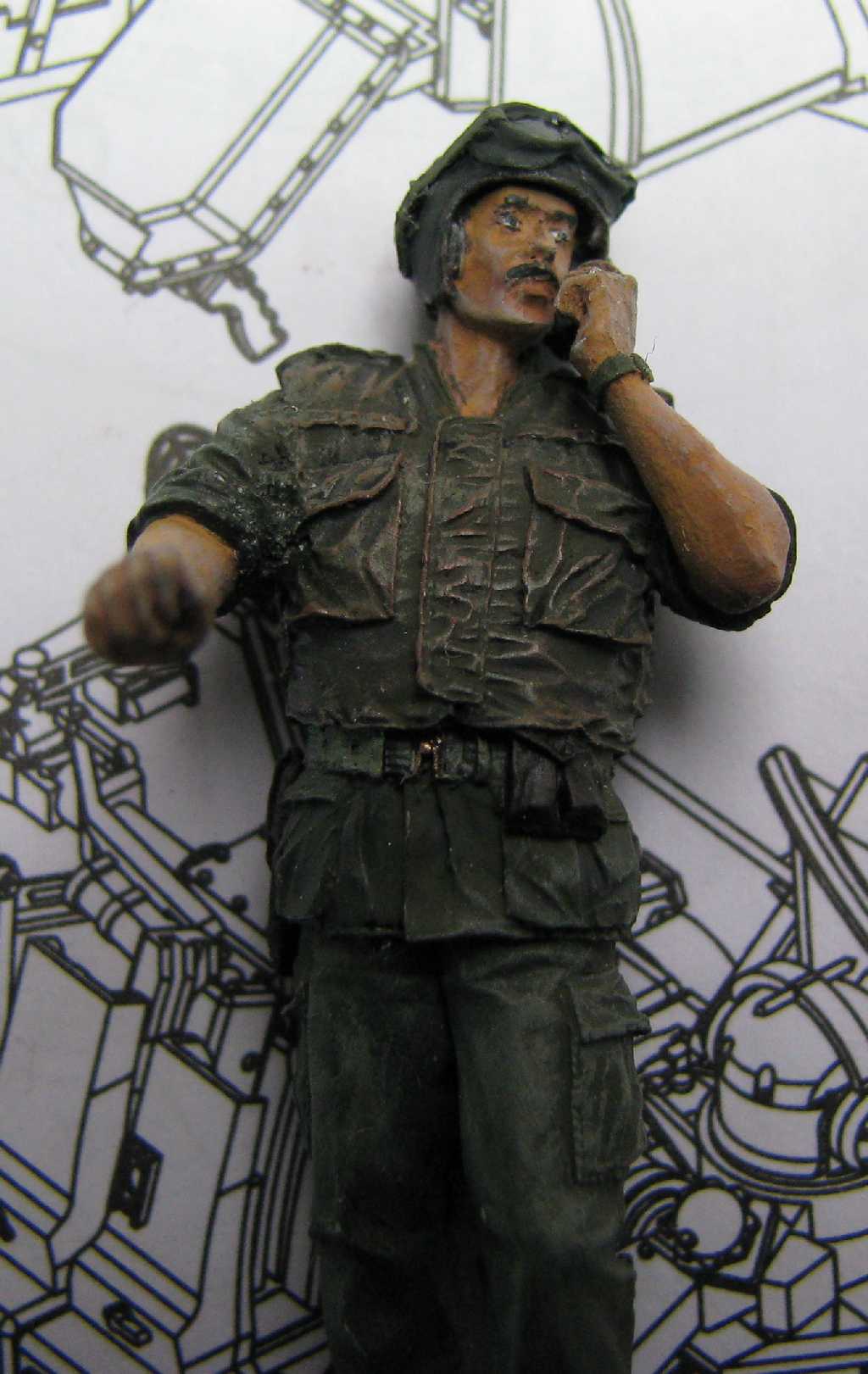 1:35 M42A1 Duster - oficer