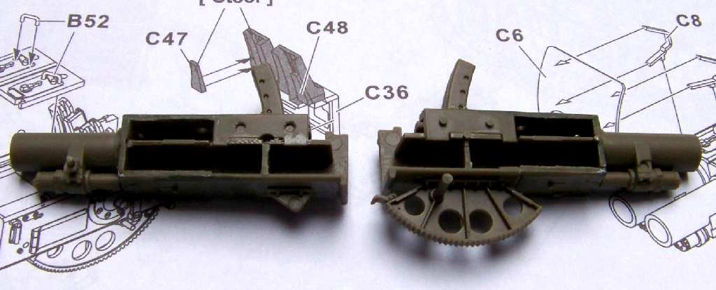 1:35 M42A1 Duster 40 mm guns
