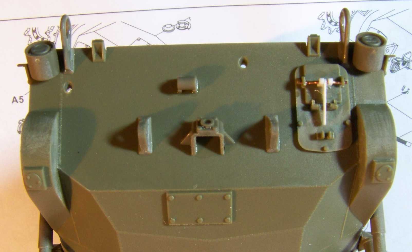 1:35 M42A1 Duster rear hull wall