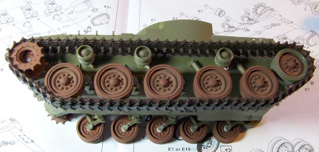 1:35 M42A1 Duster - hull, wheels & track