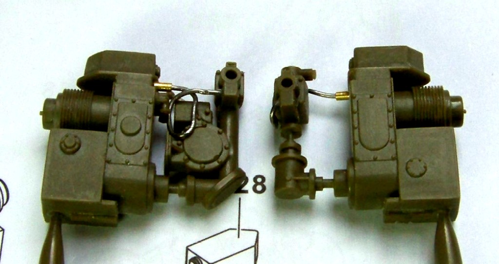 1:35 M42A1 Duster elektryczno-hydrauliczne mechanizmy wykonawcze