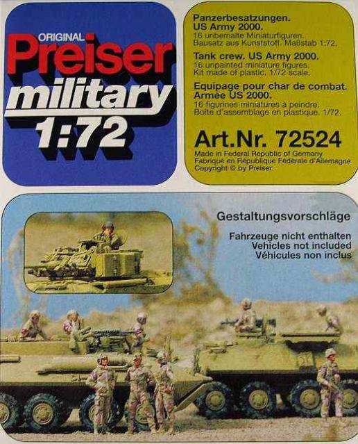 Preiser 72524 US Army Tank Crew 2000